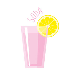 Soda Glass Vector illustration isolated