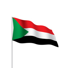 Sudan flag, vector illustration