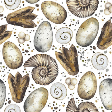 Watercolor prehistoric collection