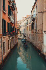 Fototapeta na wymiar Romantic canals of Venice - Italy.