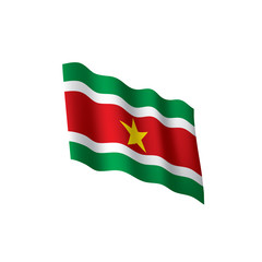 Suriname flag, vector illustration