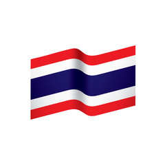 Thailand flag, vector illustration