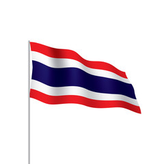 Thailand flag, vector illustration