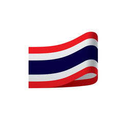Thailand flag, vector illustration