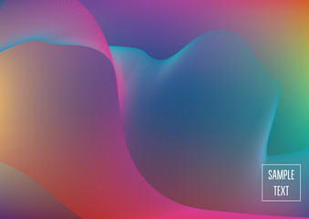 Iridescent neon colored minimal horizontal business background. Funky glitch banner, futuristic tech digital wallpaper. Bright colors pearlescent sparkling vibrant illustration. Luxury modern design