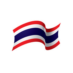 Thailand flag, vector illustration