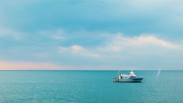 Boat On The Still Ocean