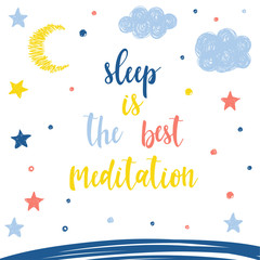 Handwritten lettering on white. Handmade quote and doodle hand drawn elements for design gift t shirt, greeting card, holiday invitation, book, party poster, shop banner, workshop advertising flyer