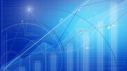 Stock market chart. Business graph background.