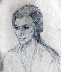 illustration drawing, sketch, portrait