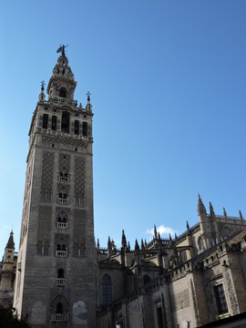 Torre campanario de la Catedral de Sevilla, Espa&ntilde;a