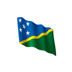 Solomon Islands flag, vector illustration