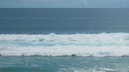 BALI, INDONESIA - march 2017: Suluban secret surf beach Uluwatu Bali Indonesia