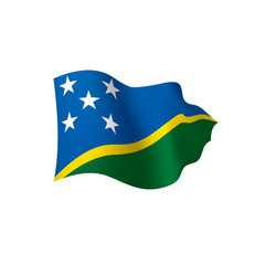Solomon Islands flag, vector illustration