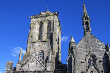 Fototapeta premium Locronan. Eglise Saint Ronan, Finistère, Bretagne