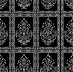 Seamless traditional indian dark pattern
