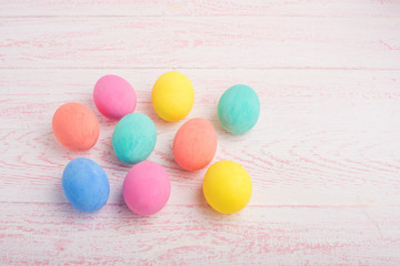 Fototapeta na wymiar Easter Painted Eggs