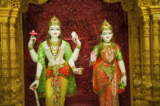 Shree lakhashminarayan statue, BAPS Swaminarayan mandir, Katraj