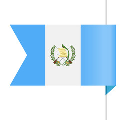 Guatemala Flag Vector Bookmark Icon
