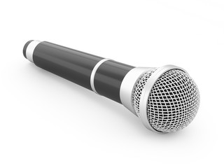 3d rendering microphone isolated