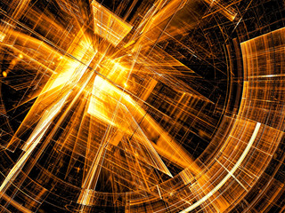 Futuristic portal - abstract digitally generated image