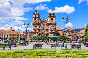 Poster Im Rahmen Cusco, Peru. Hauptplatz. © SCStock