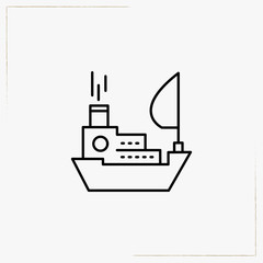 ship line icon