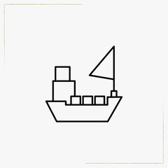 ship line icon