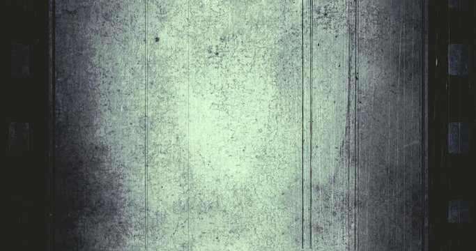 4K Zombie Movie Old Film Look - Old film look effect with a lot of dirt, light leaks, grainy texture, film flash, film burns, vintage white background realistic flickering