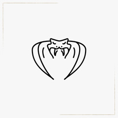 cobra line icon