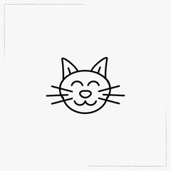 cat line icon
