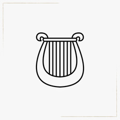 harp line icon
