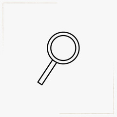 magnifier line icon