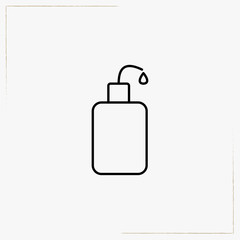 water flask line icon