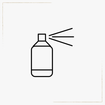 paint spray line icon