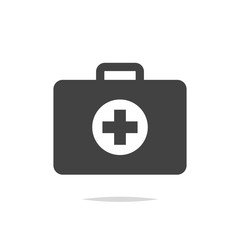 First aid kit icon vector isolated