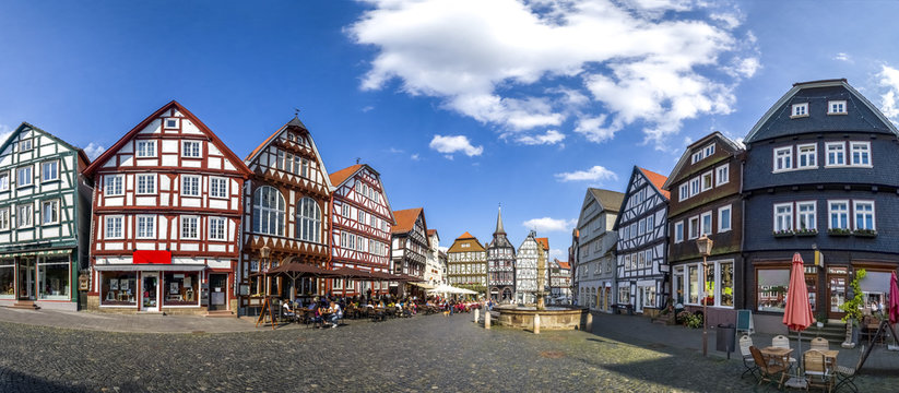 Marktplatz Panorama, Fritzlar 