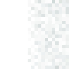 Abstract gray white background with mesh of squares. Mosaic. Geometric template. Digital style.
