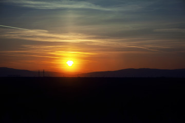 beautiful evening twilight
