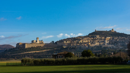 Fototapeta na wymiar Assisi, Basilica di San Francesco