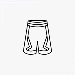 shorts line icon