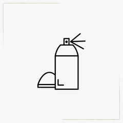 deodorant line icon