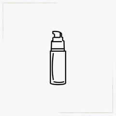 cosmetic foundation line icon