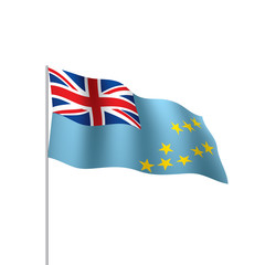 Tuvalu flag, vector illustration