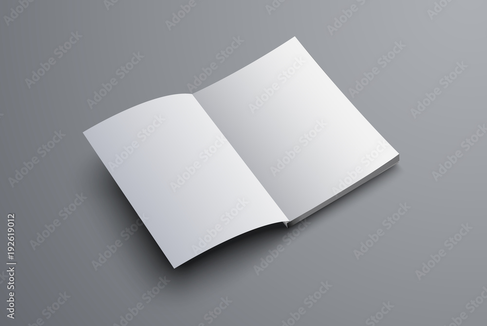 Aufkleber  layout of the brochure is open on the first page