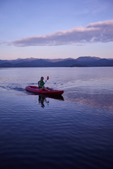 Lonely kayak