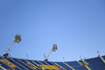 Naklejka premium Szczegółowo stadion piłkarski