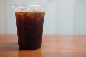 iced black coffee low fat good cafeine source for healthy office lifestyle.
