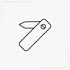 penknife line icon