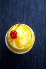 Maracuya frozen pisco sour top view